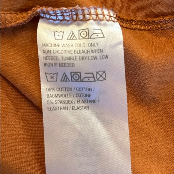 Classic Long Sleeve Crew Neck Top - Tumeric - Picture 6 of 6